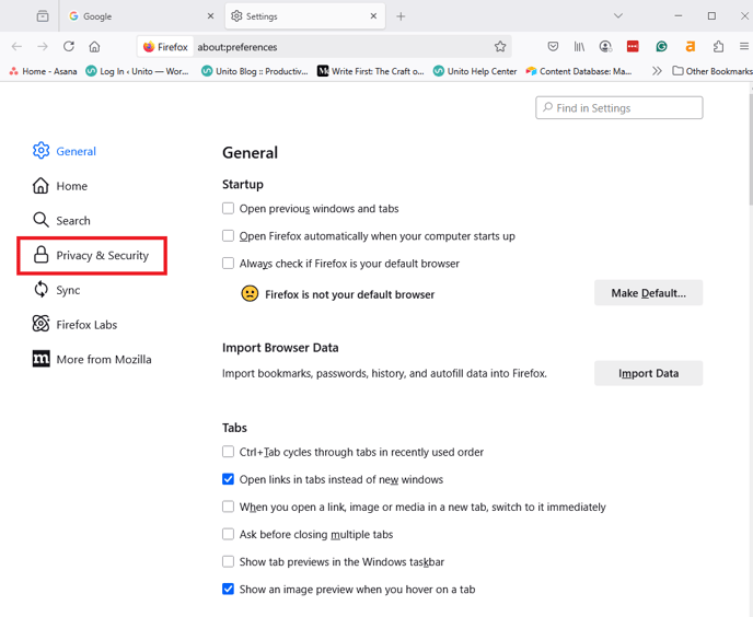 Firefox cookies 3