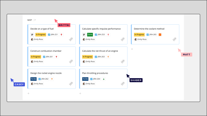 Jira cards in USM