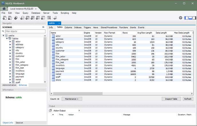 MySQL table