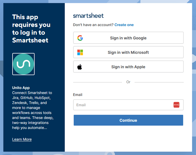 Smartsheet install 2