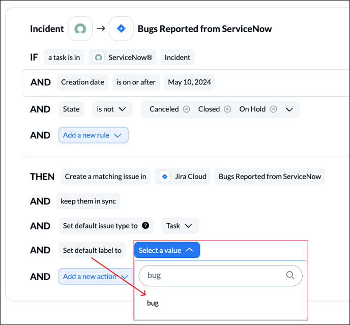 Sync ServiceNow Action