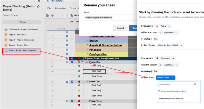 Sync Smartsheet