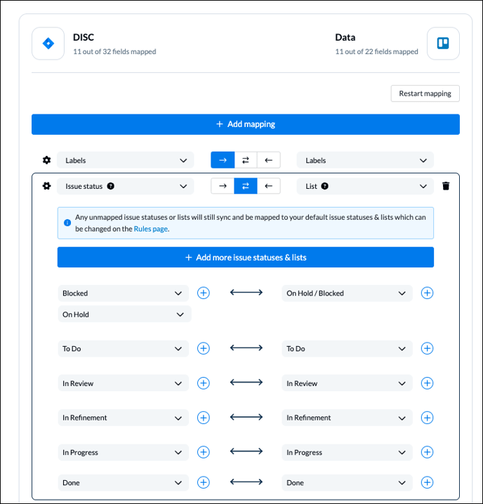 Trello List + Jira