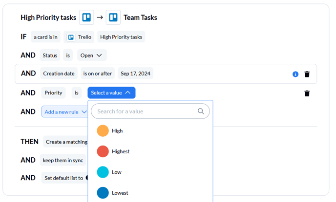 Trello sync custom fields