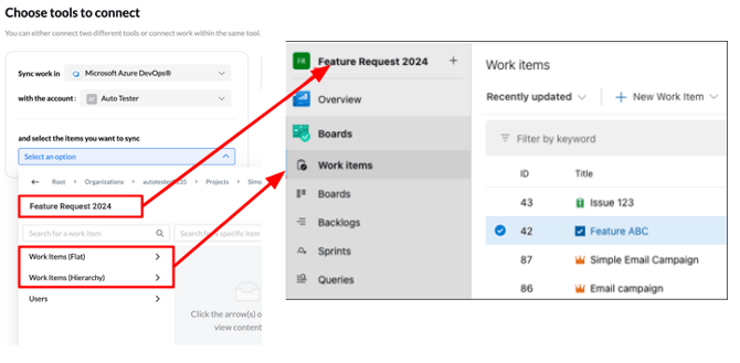 azure devops advanced sync screenshot