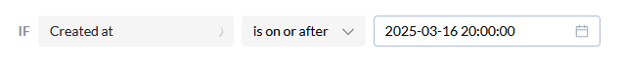 creation date rule