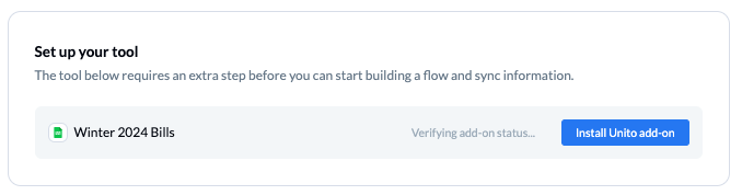 verify Unito Spreadsheet Sync